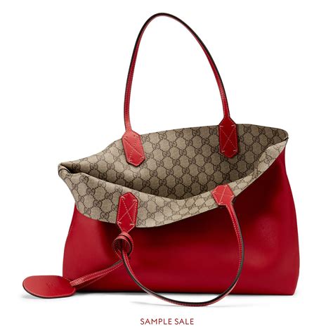 gucci reversible tote small red|Gucci reversible tote uk.